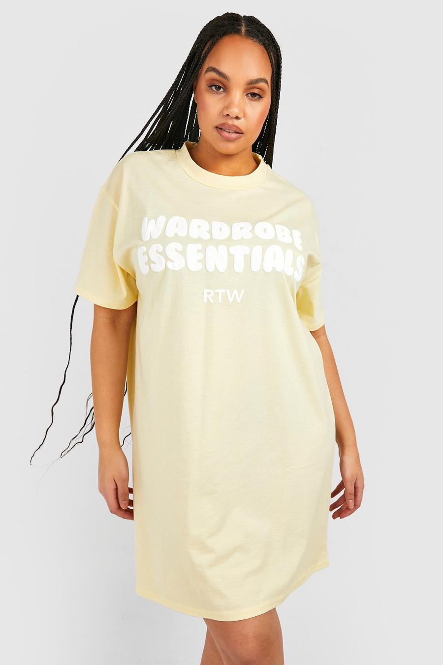 Vestito T-shirt Plus Size Wardrobe Essentials, Yellow
