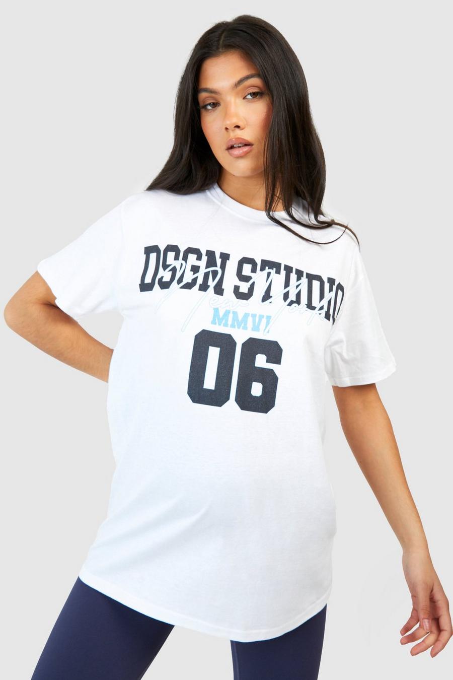 White Maternity Dsgn Studio Printed T-shirt 