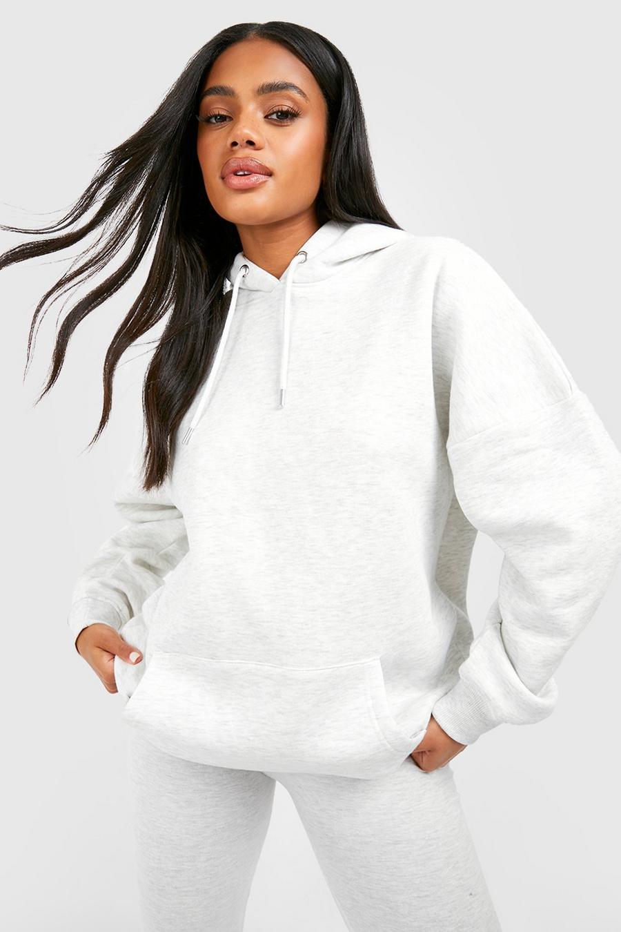 Ash grey Basic Oversize hoodie