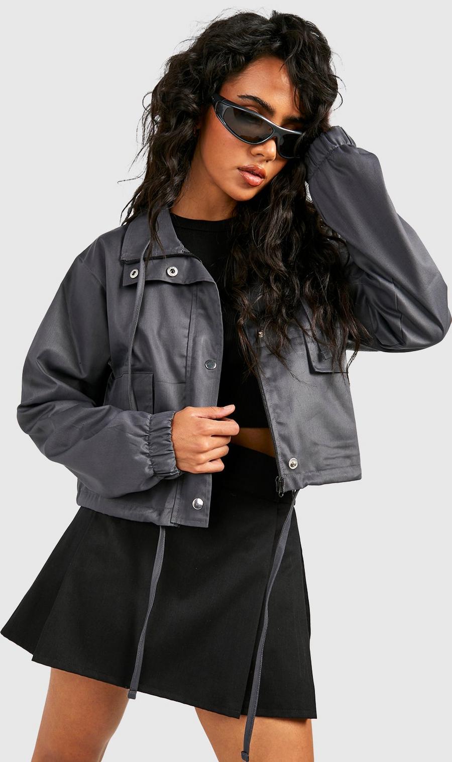 Charcoal Pocket Detail Jacket