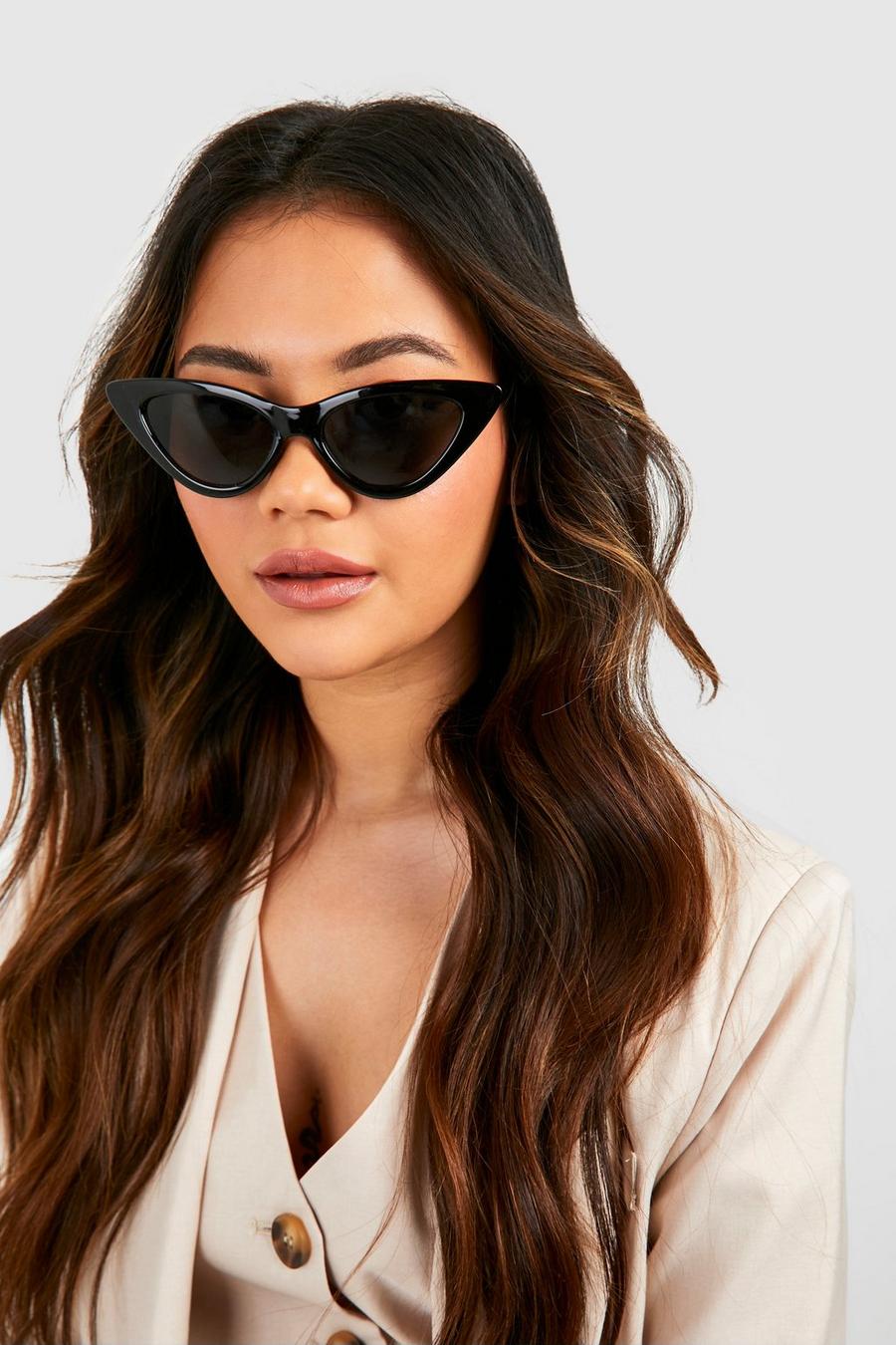 Black Basic Cat Eye Sunglasses 