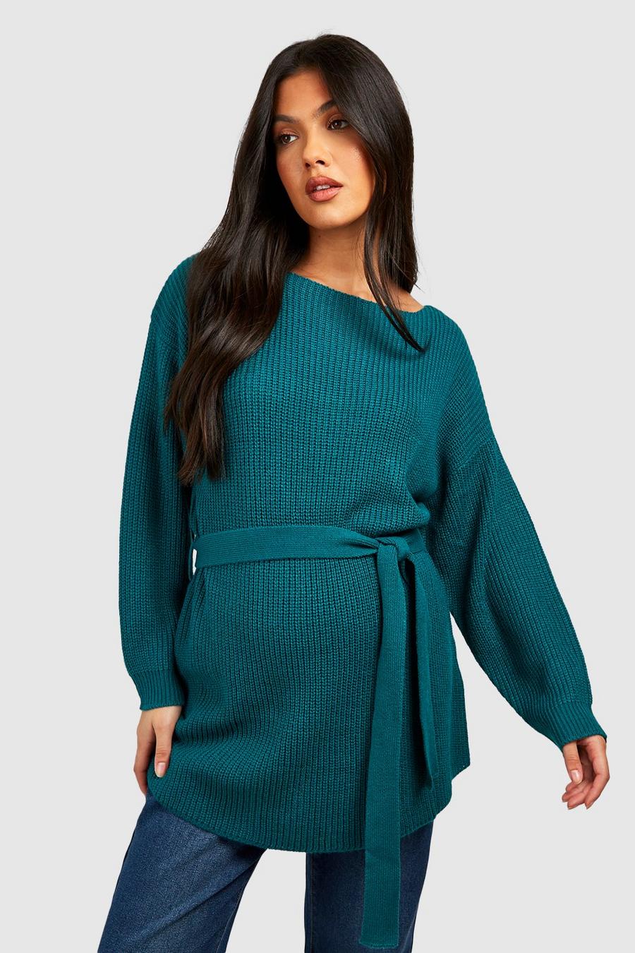 Jade Maternity Tie Waist Sweater