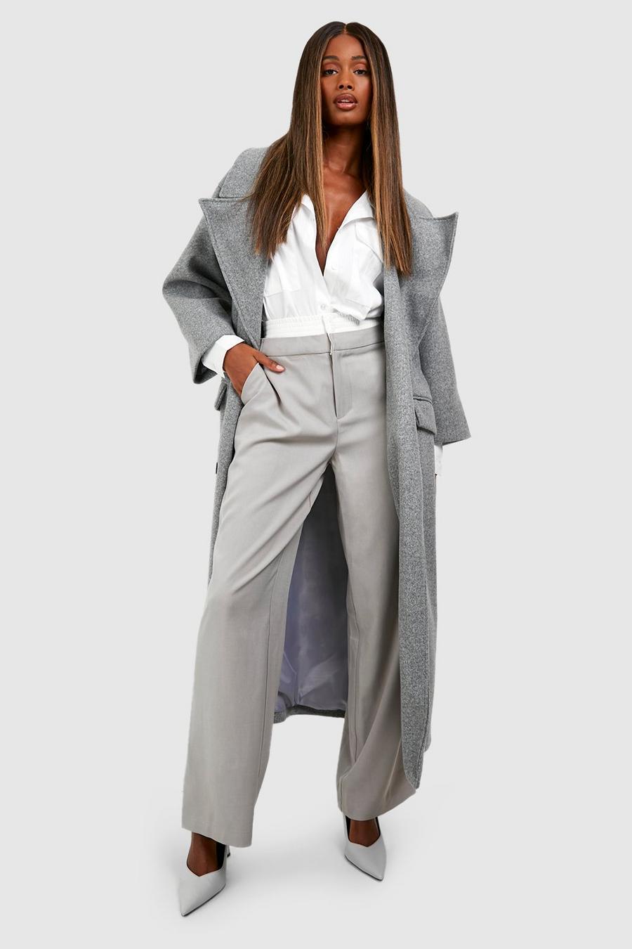 Pantalón holgado estilo bóxer con cintura elástica, Grey blue