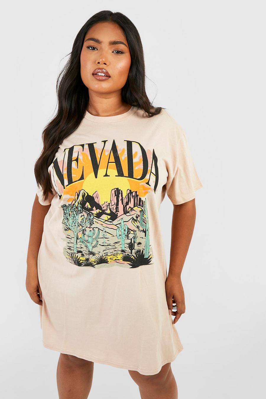 Stone Plus Nevada Slogan T-shirt Dress