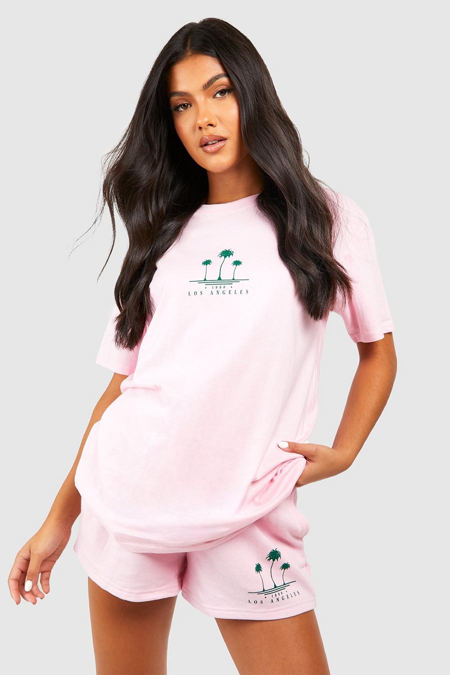 Pink Mammakläder LA Sweatshirt och shorts