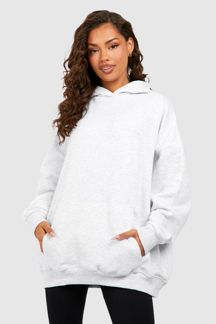 Ash grey Oversized Over The Head Hoodie 