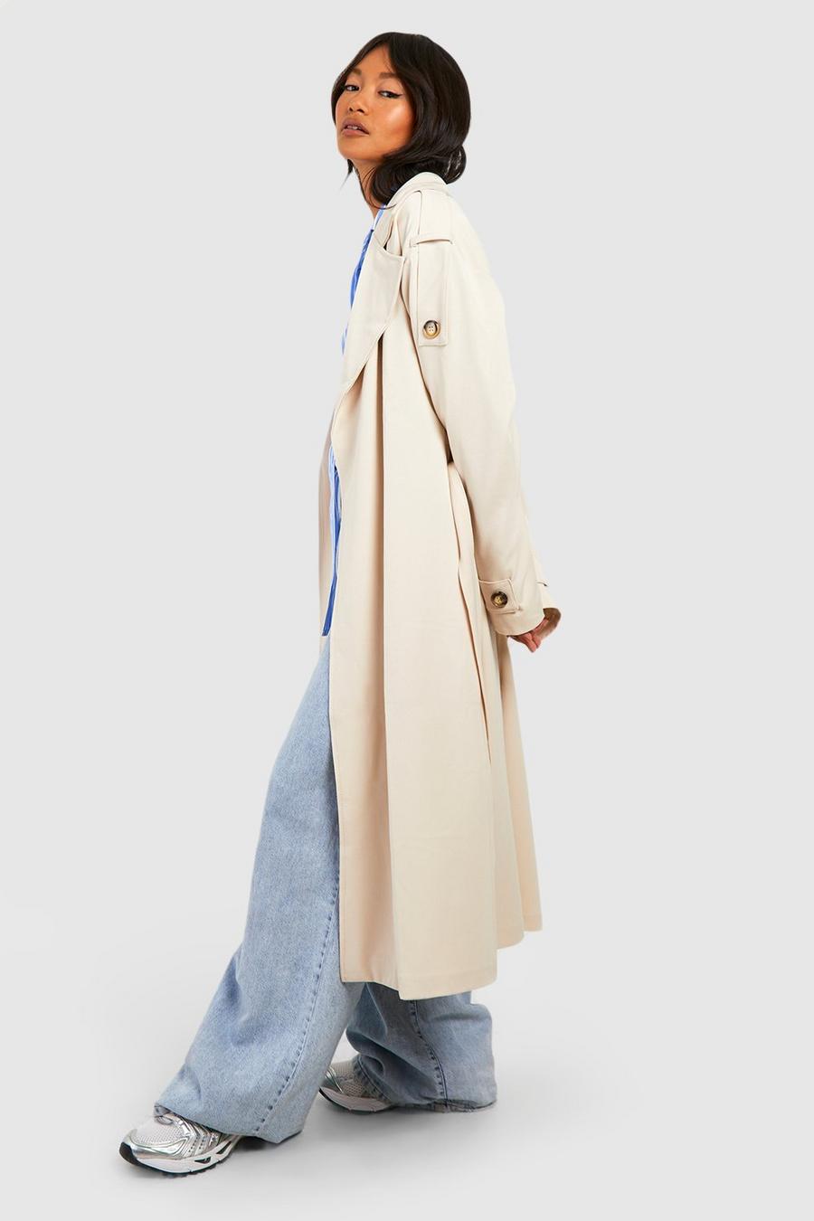 Cappotto Trench maxi oversize, Beige