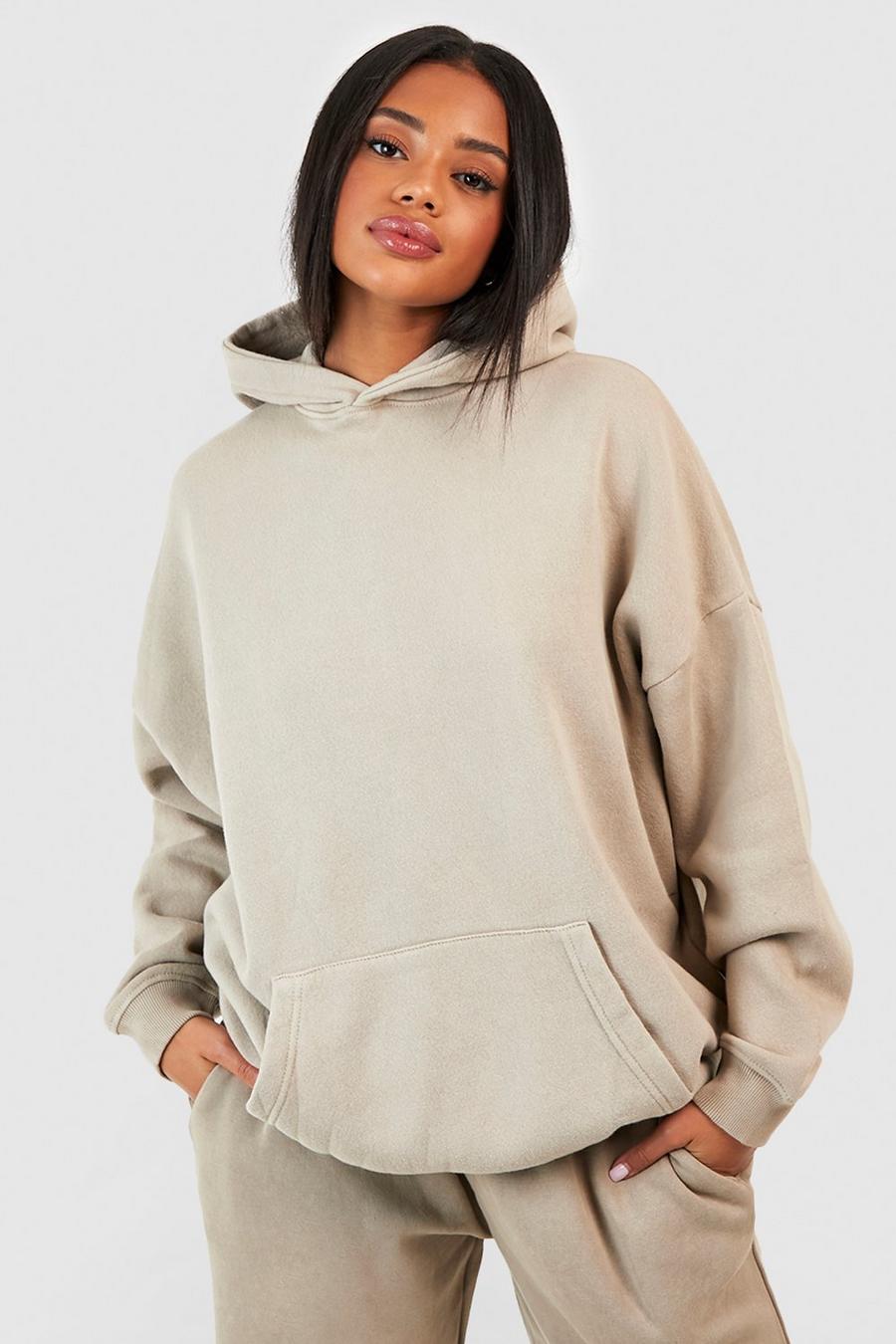Stone Garment Dyed Oversized Hoodie 