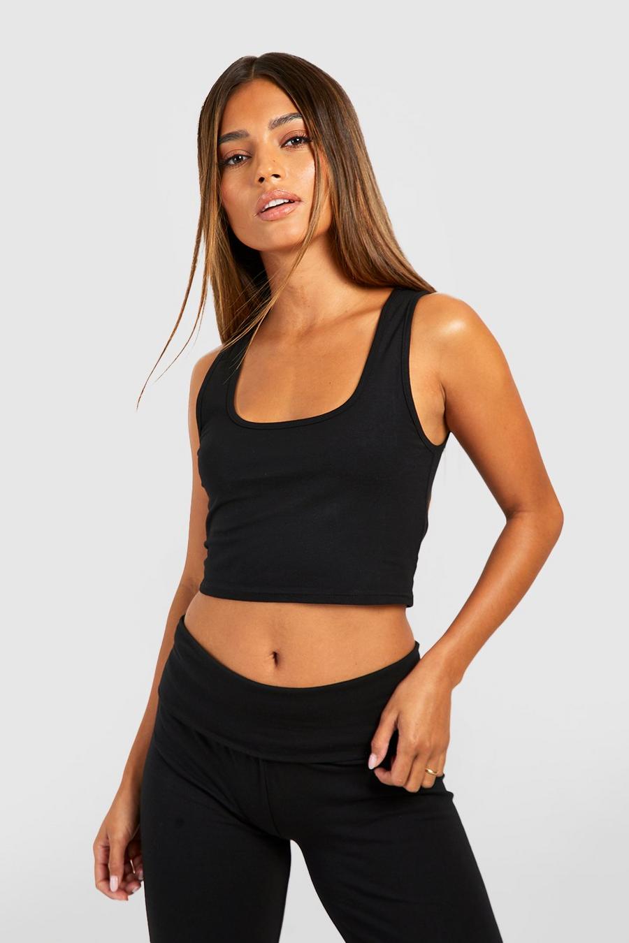 Soft Touch Loungewear-Tanktop, Black image number 1