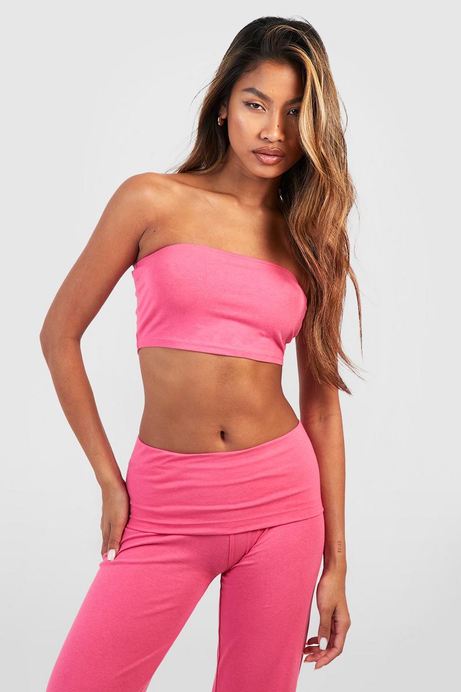 Pink Soft Touch Tube Top image number 1