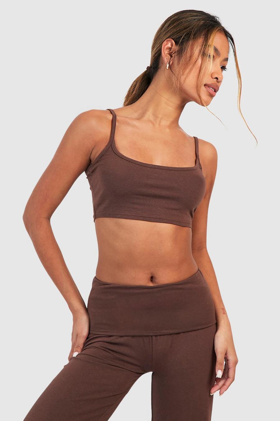 Soft-Touch Bralette, Chocolate