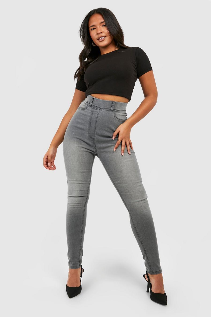 Grey Plus Basic Jegging