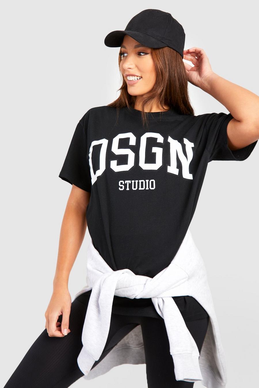 T-shirt Tall Dsgn Studio, Black