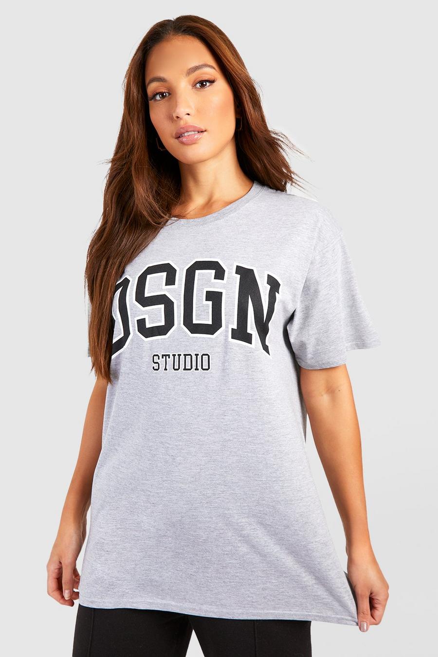 Petite - T-shirt à slogan Dsgn Studio, Grey