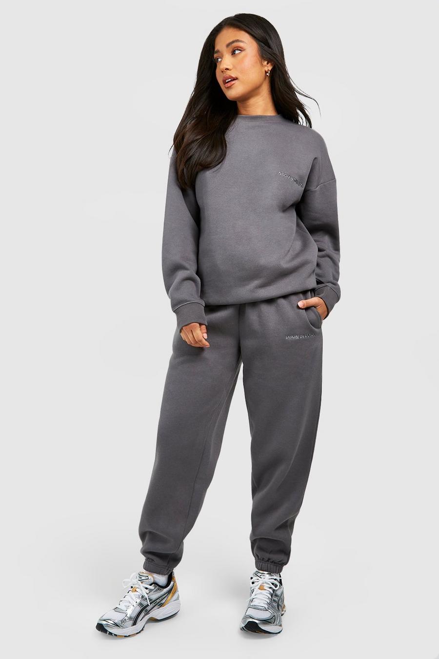 Charcoal Petite Dsgn Studio Overdyed Tracksuit    image number 1