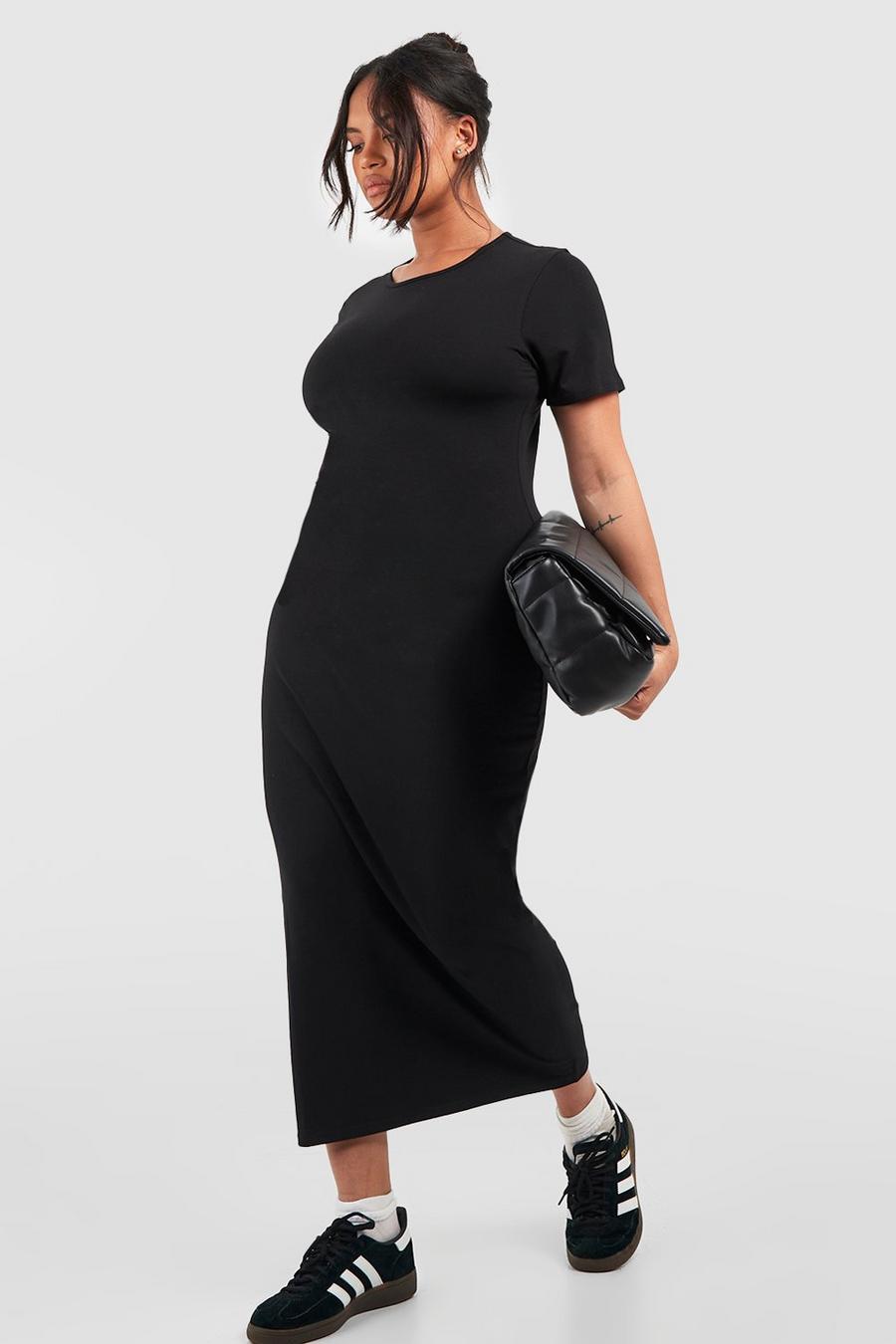 Black Plus Premium Super Soft Midi Dress
