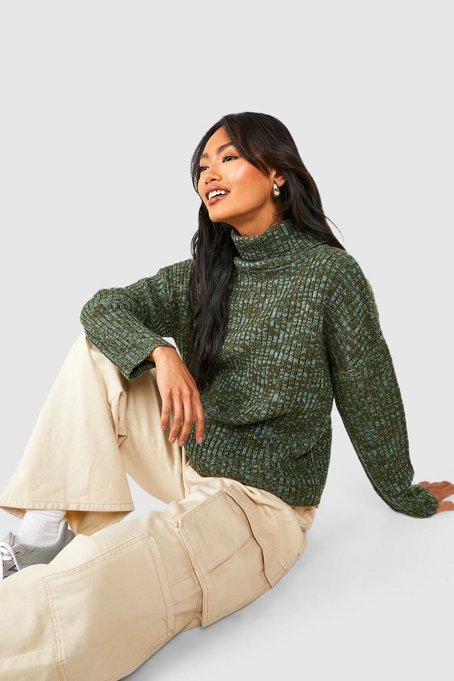 Bottle Chunky Soft Knit Turtleneck Jumper