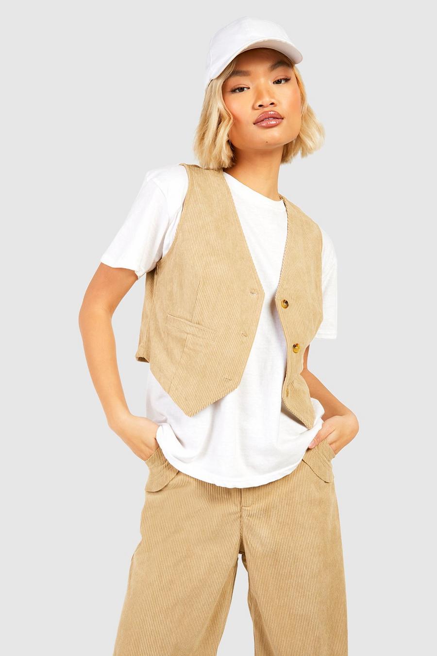 Gilet in velluto a coste, Stone