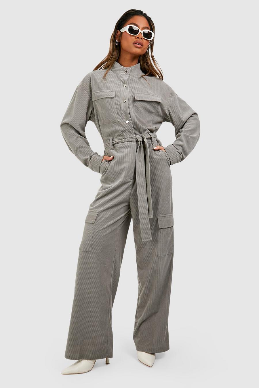 Grey Cargo Corduroy Overall image number 1