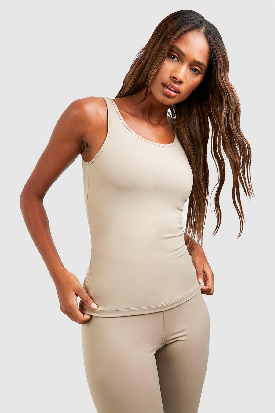 Stone Dsgn Studio Supersoft Peached Sculpt Padded Tank Top