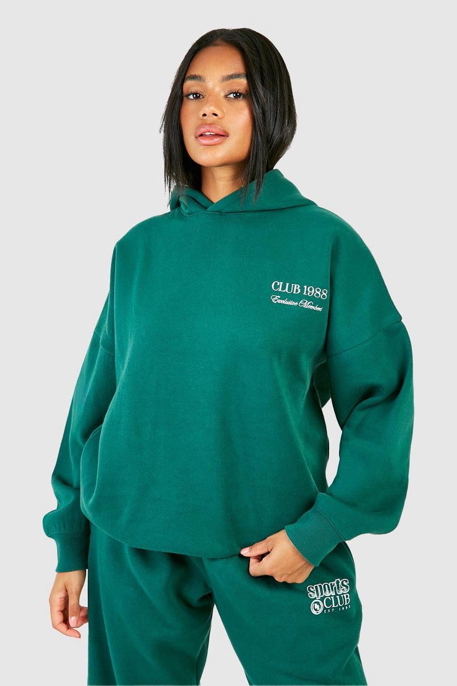 Forest Club 1988 Embroidered Oversized Hoodie image number 1