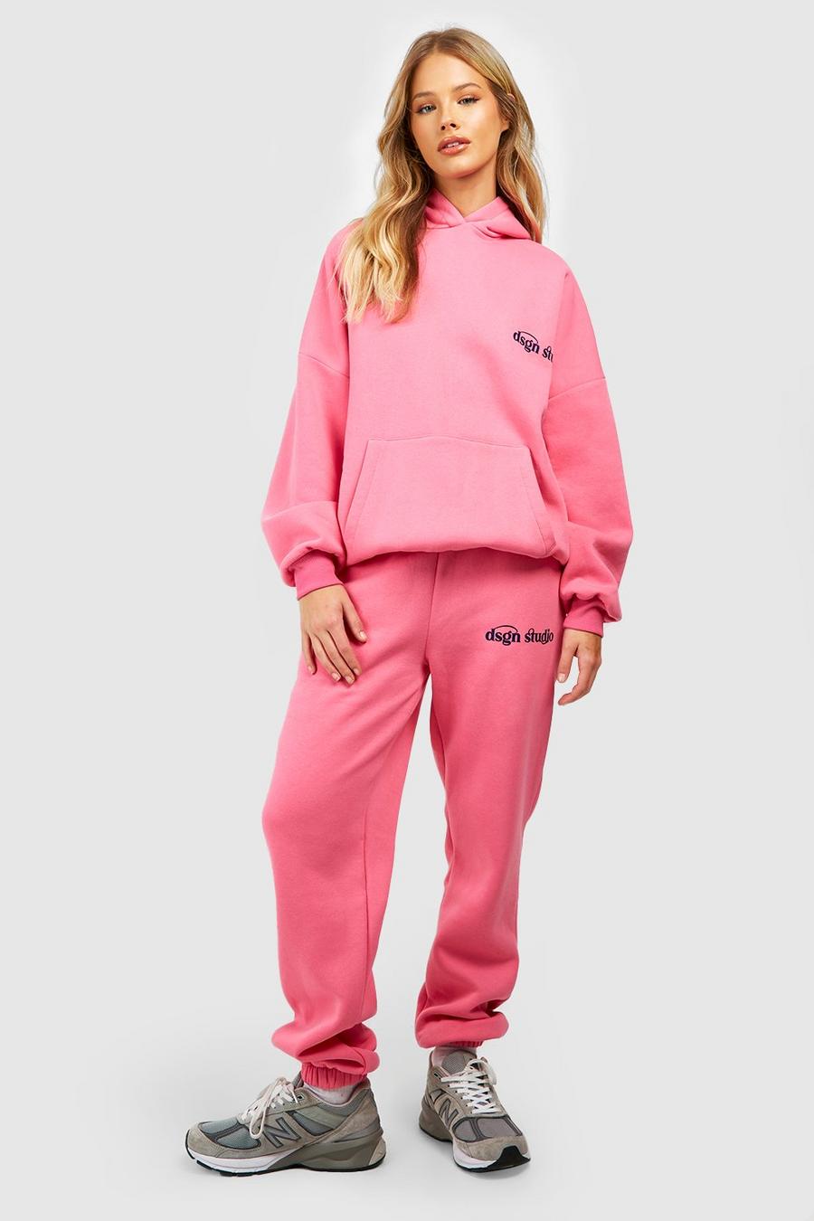 Pink Overdyed Sweatshirt Short Tracksuit