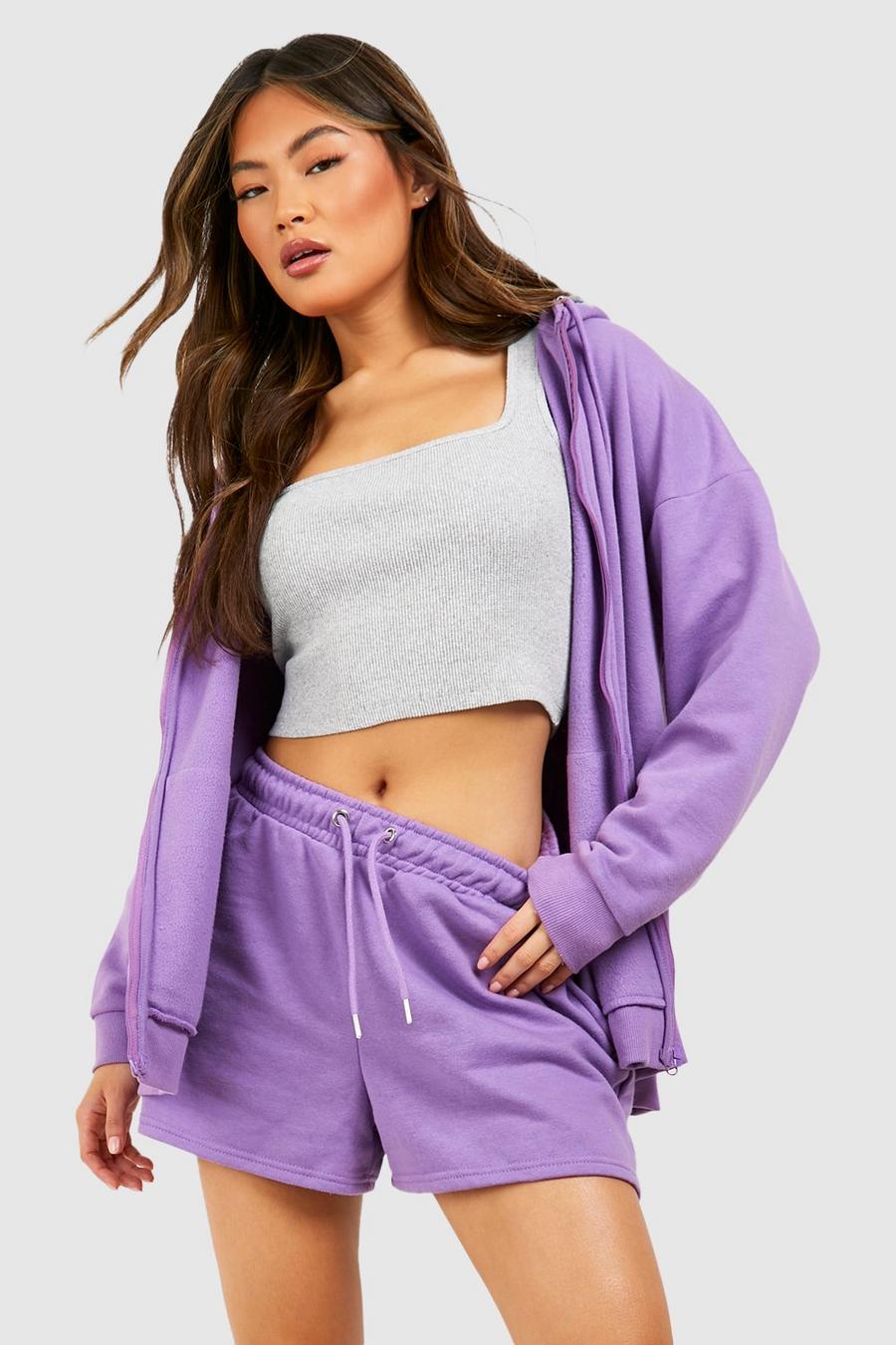 Sweat-Shorts aus REEL Baumwolle, Purple