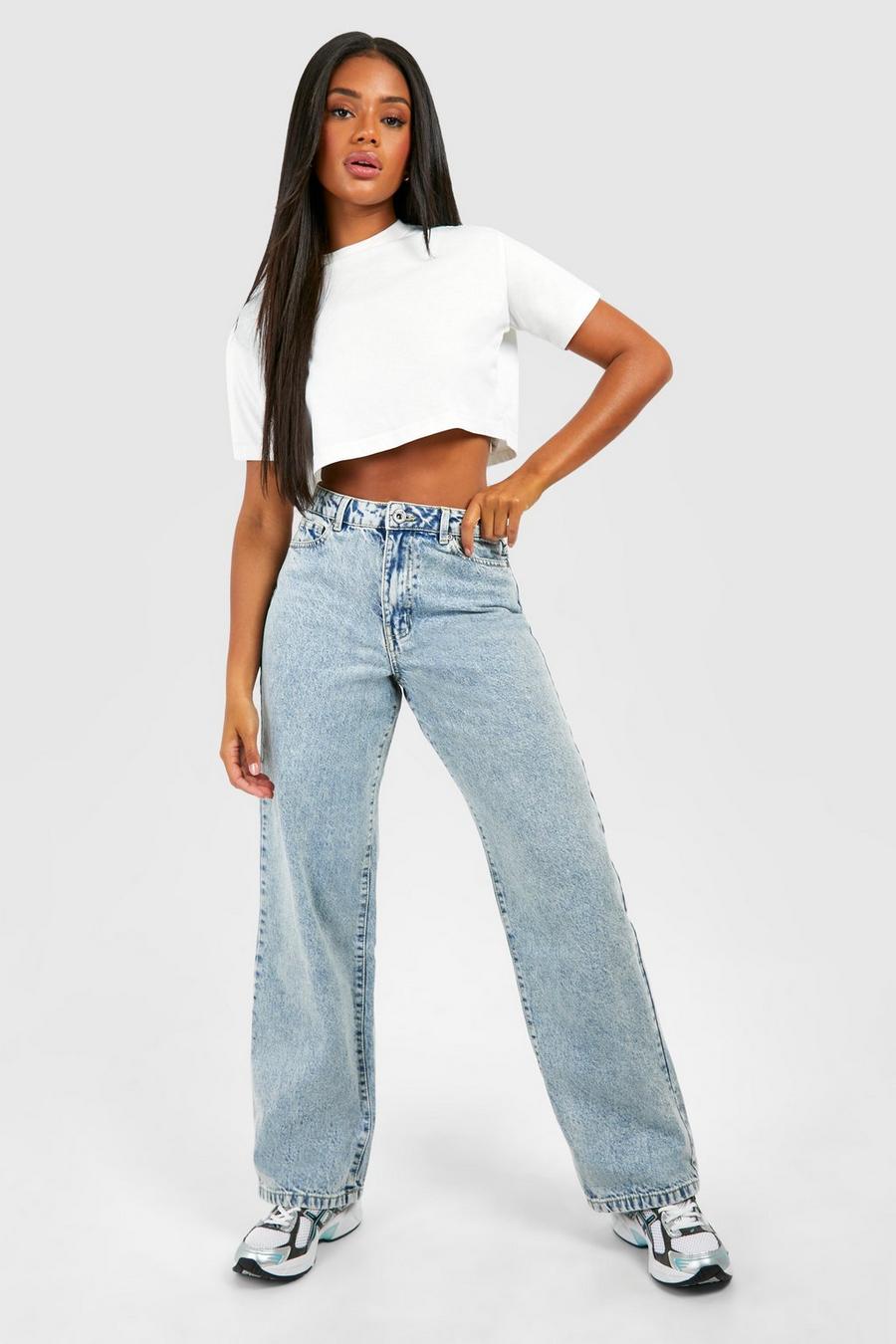 Light blue Basic Boyfriend Jeans