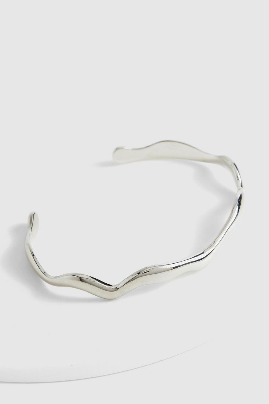 Silver Squiggle Bangle image number 1