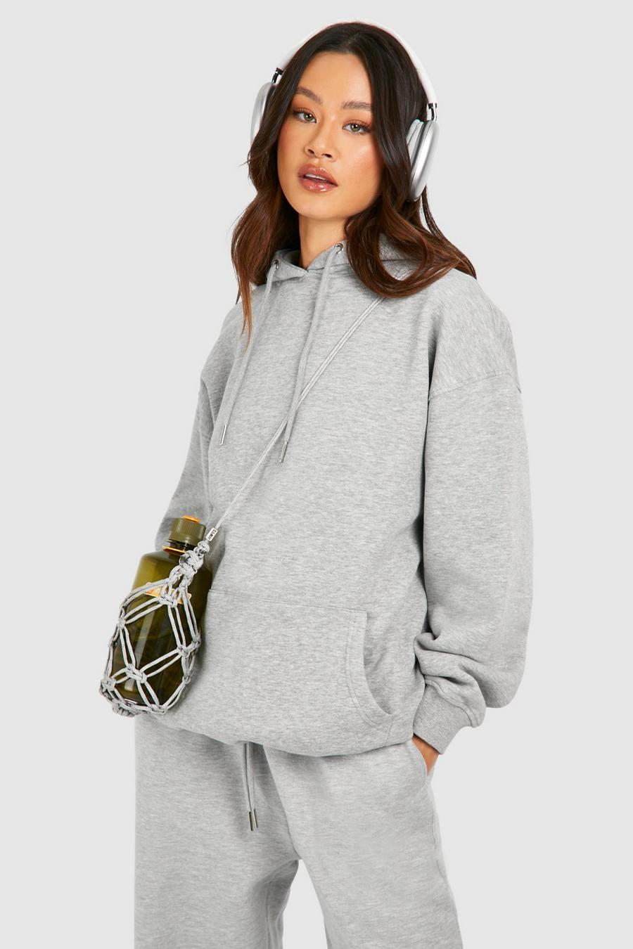Ash grey Tall Basic Oversize hoodie