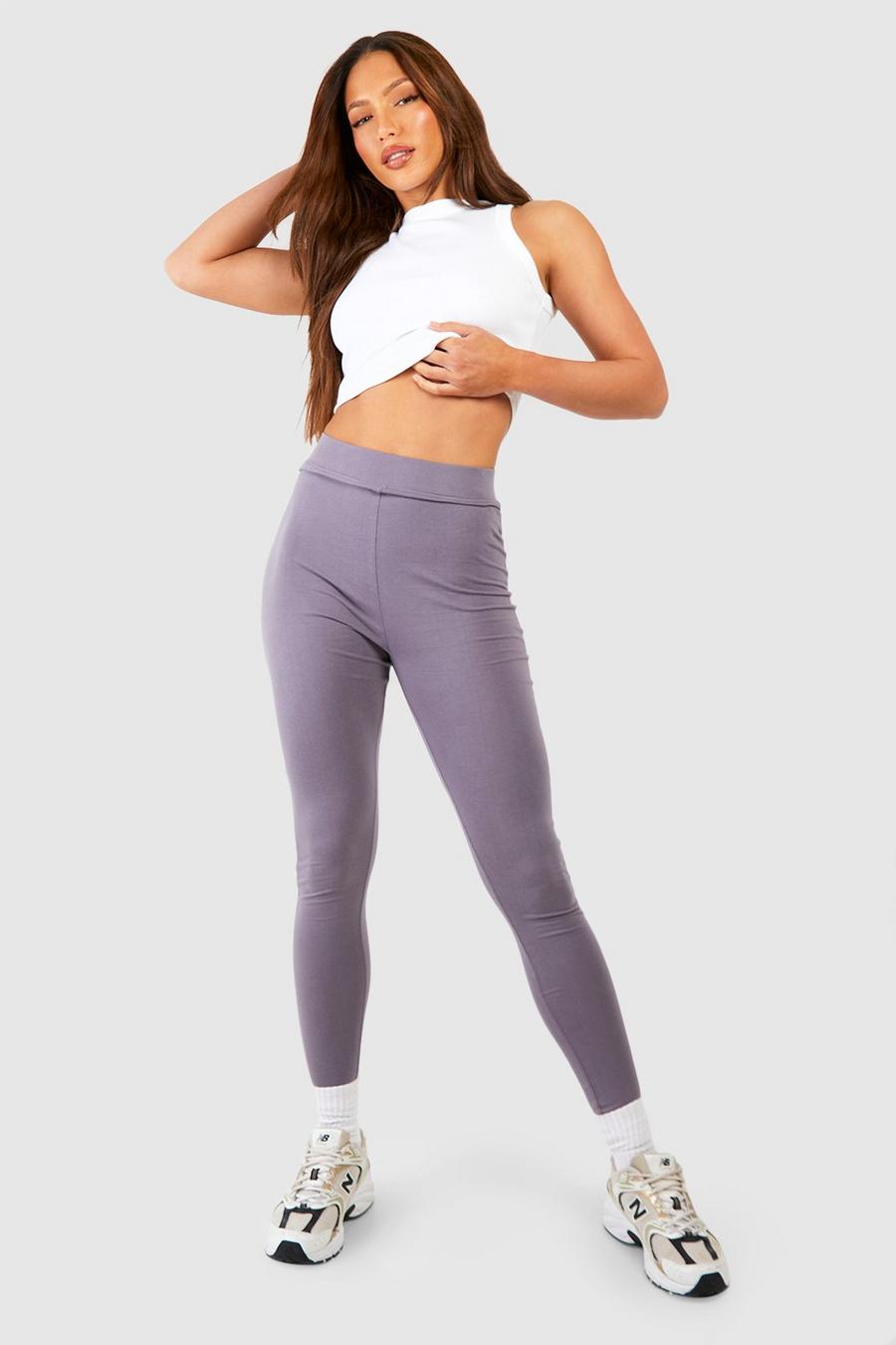 Petrol Tall Cotton Jersey Knit Ruched Booty Boosting Leggings