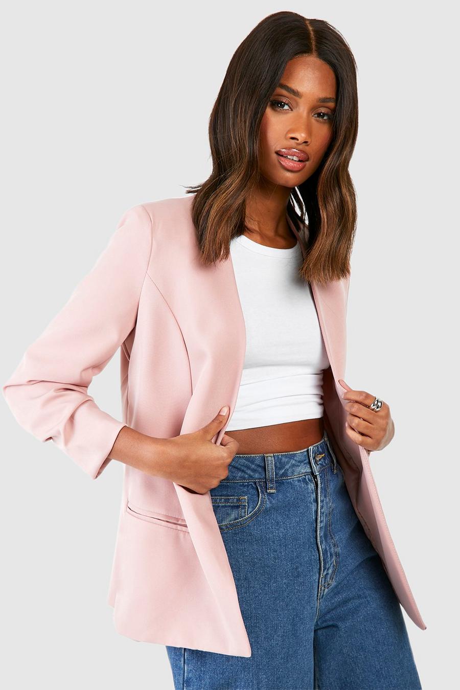 Rose Collarless Fitted Blazer