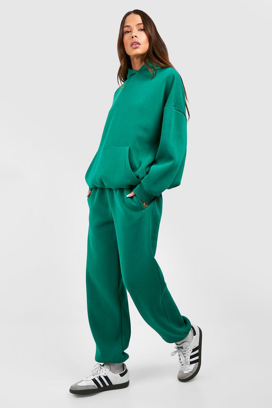 Forest Plain Hooded Cuffed Jogger Tracksuit