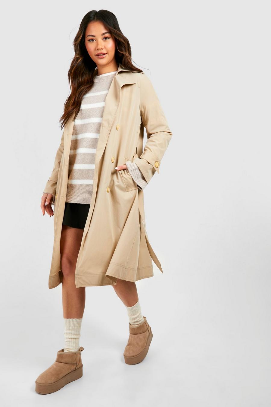 Stone Belted Trench Coat