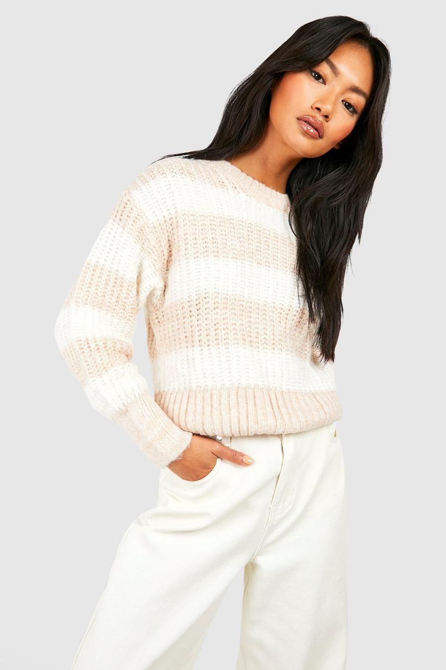 Camel Stripe Sweater