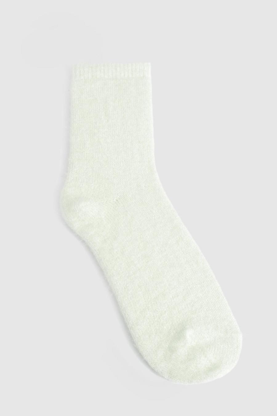 Sage Soft Fluffy Socks image number 1