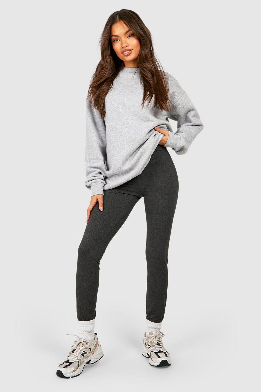 Legging Basic in jersey, Charcoal image number 1
