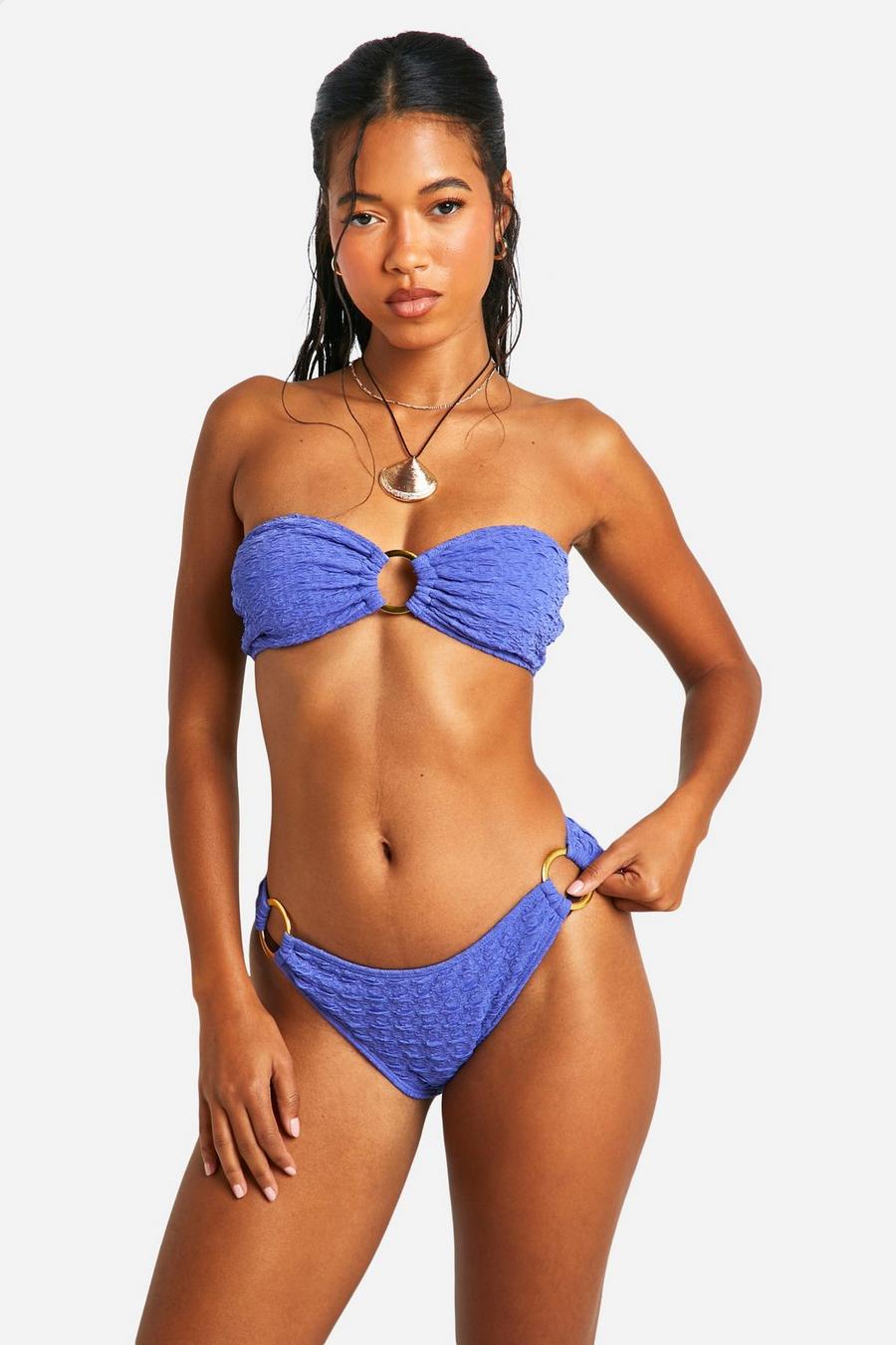 Purple Bikinitrosa i hipstermodell med ringar image number 1
