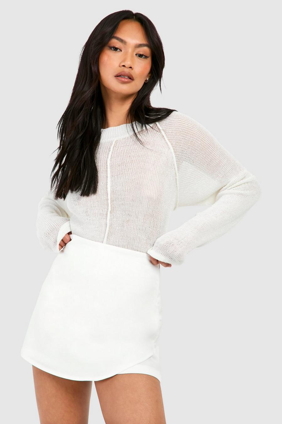 Jupe-short habillée, White