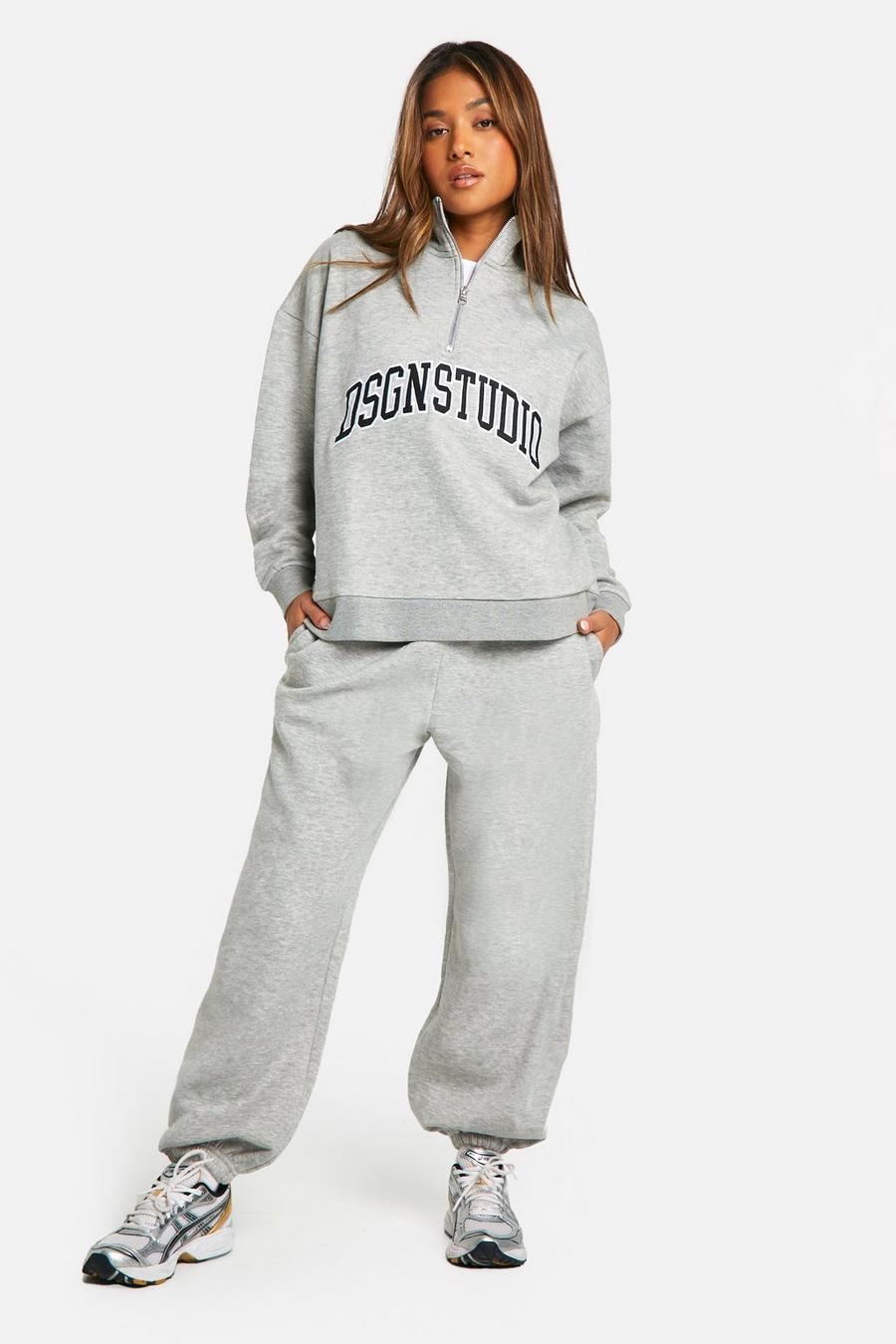 Grey marl Petite Dsgn Studio Trainingspak