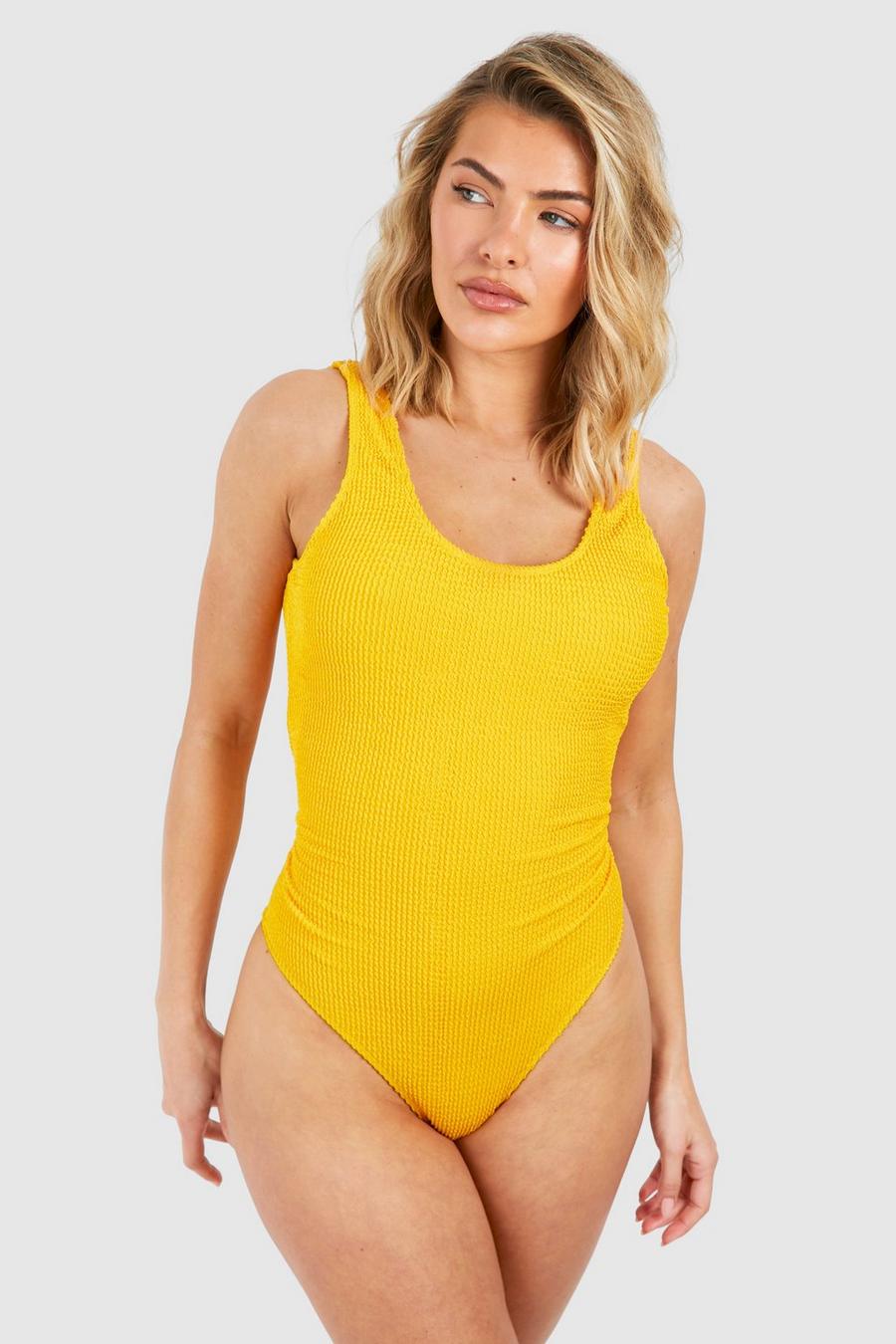 Mango Crinkle Scoop Swimsuit