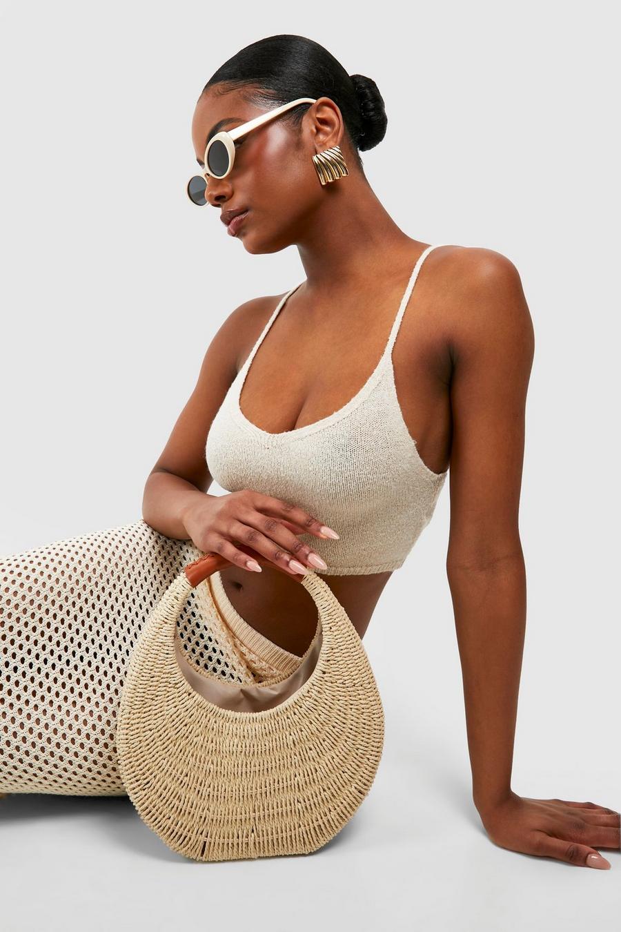 Natural Structured Straw Bag