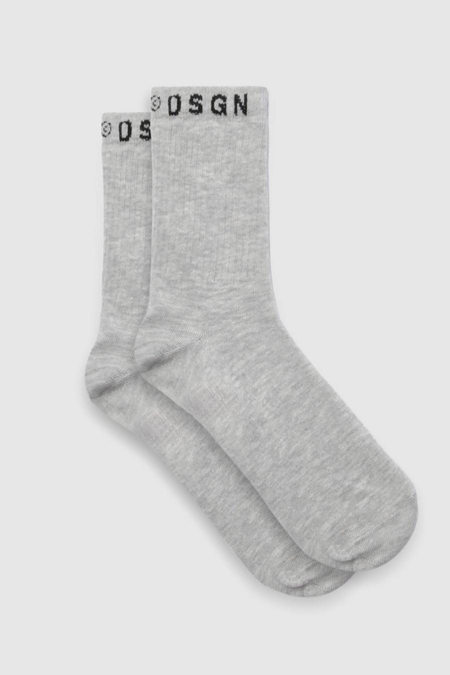 Grey marl Single Dsgn Studio Basic Sports Sock