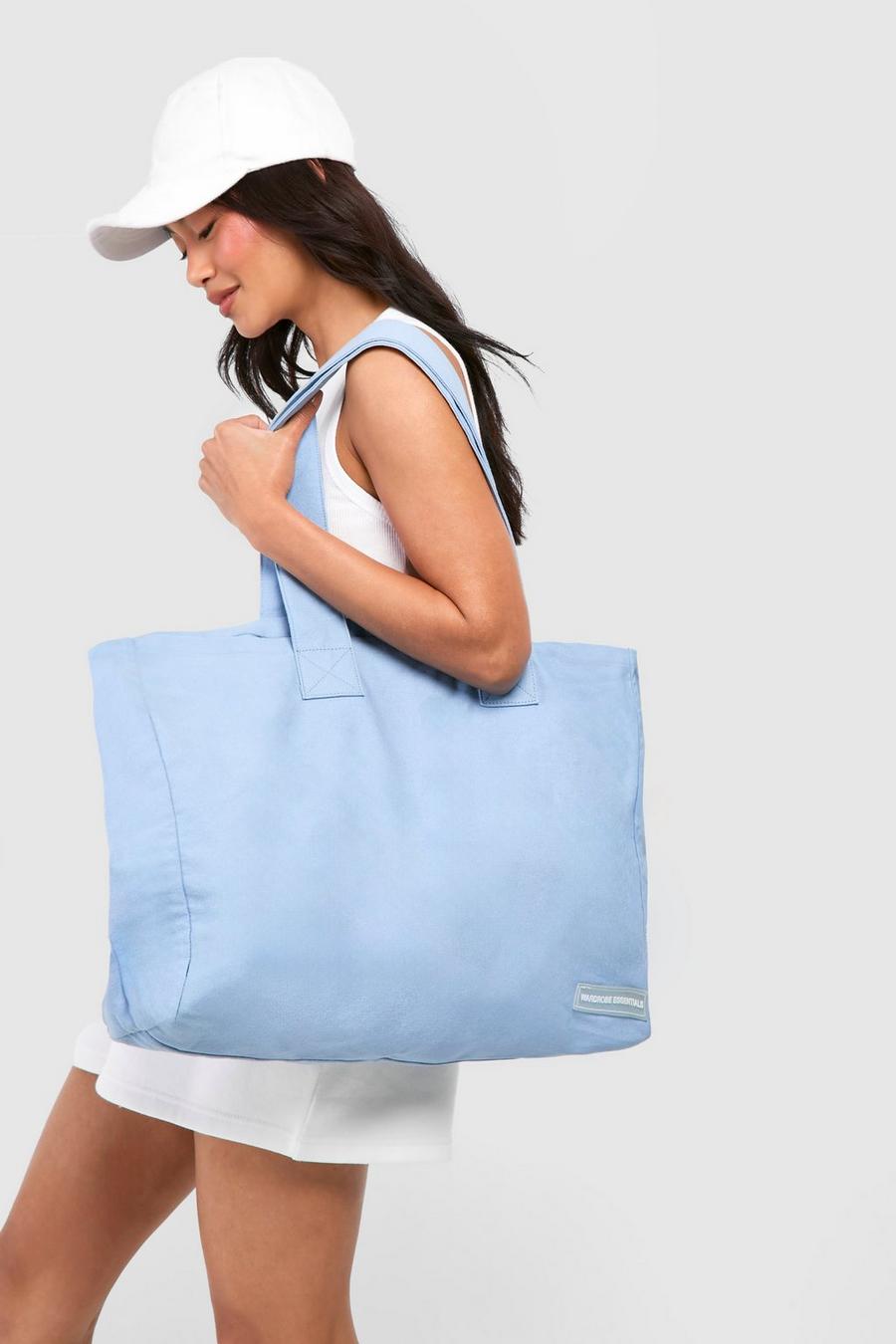 Light blue Wardrobe Essentials Canvas Bag