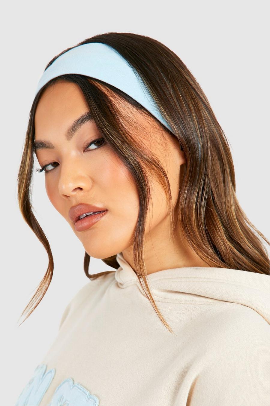 Baby blue Single Jersey Headband  image number 1