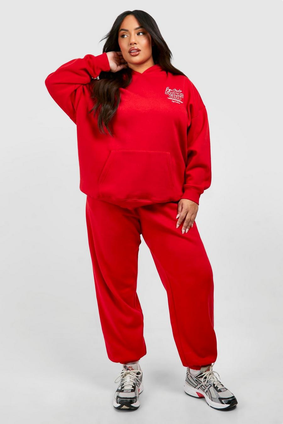 Pantalón deportivo Plus con estampado de cerezas Sports Club, Red