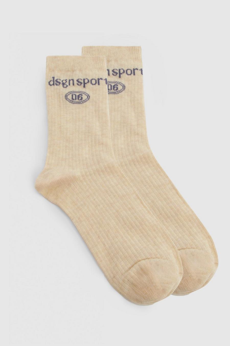 Dsgn Sport Socken, Oatmeal image number 1