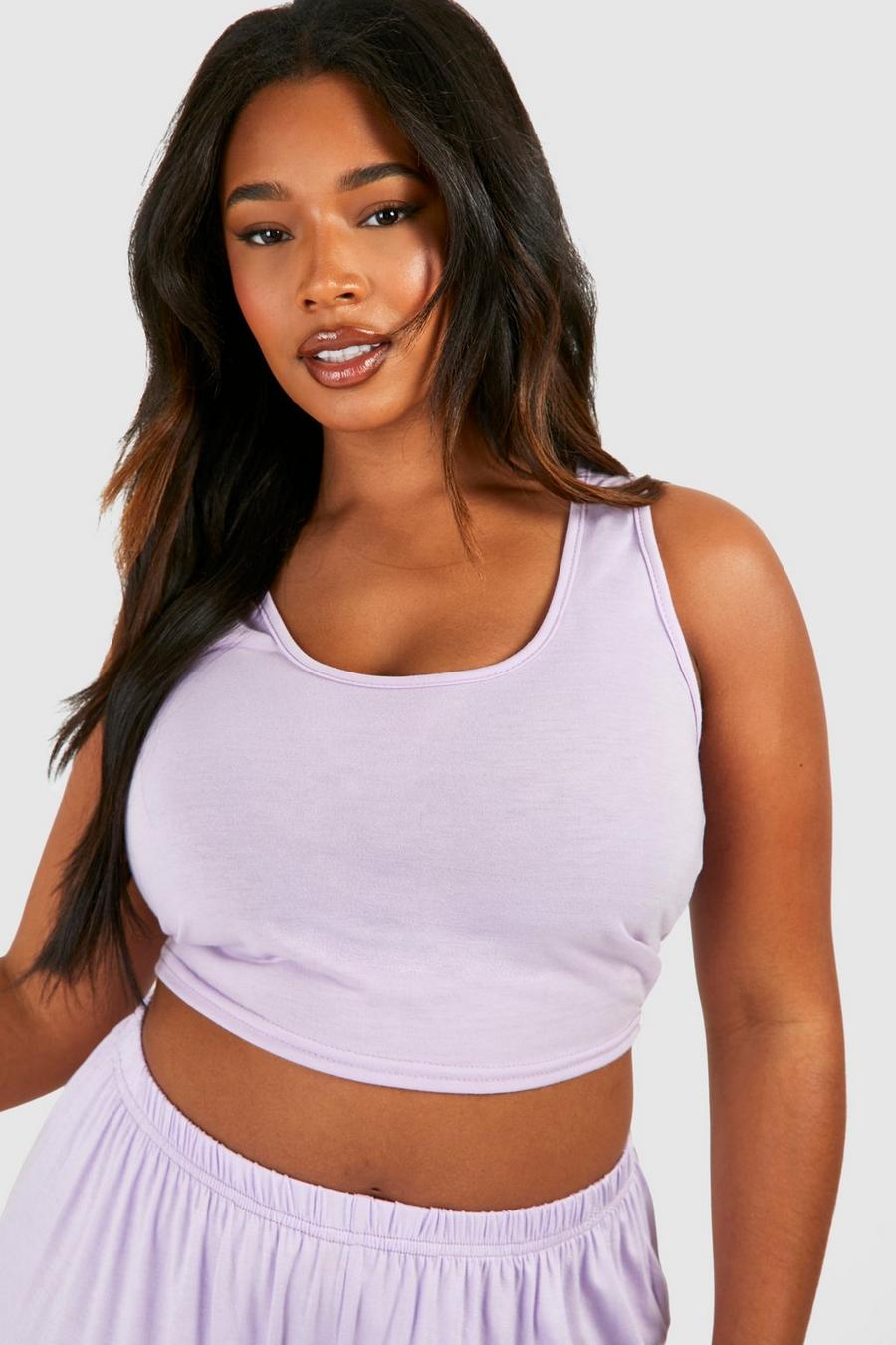 Lilac Plus Peached Tank Top Mix & Match Pj Top image number 1