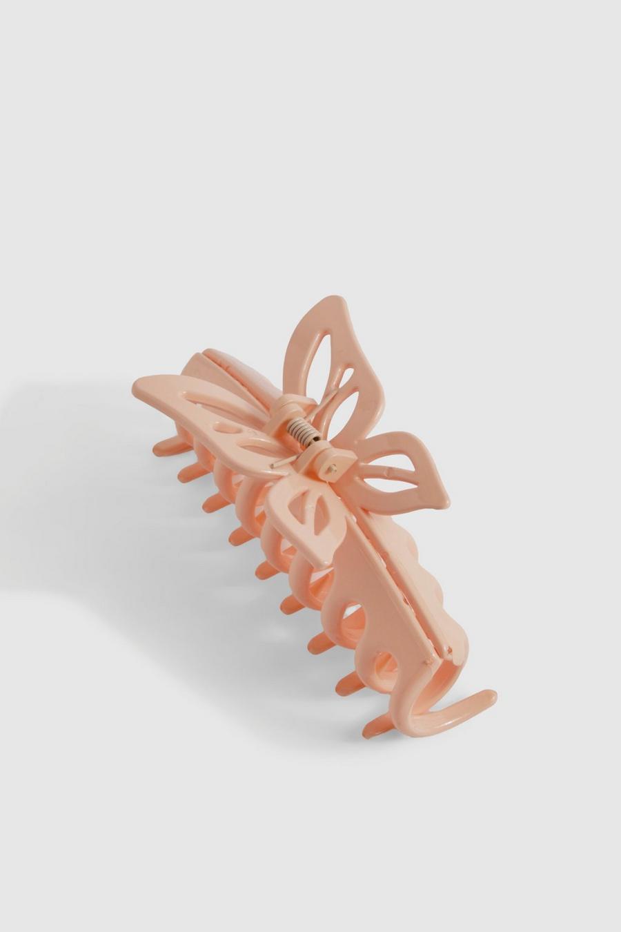 Pinza de cangrejo para el pelo con forma de mariposa, Pink image number 1