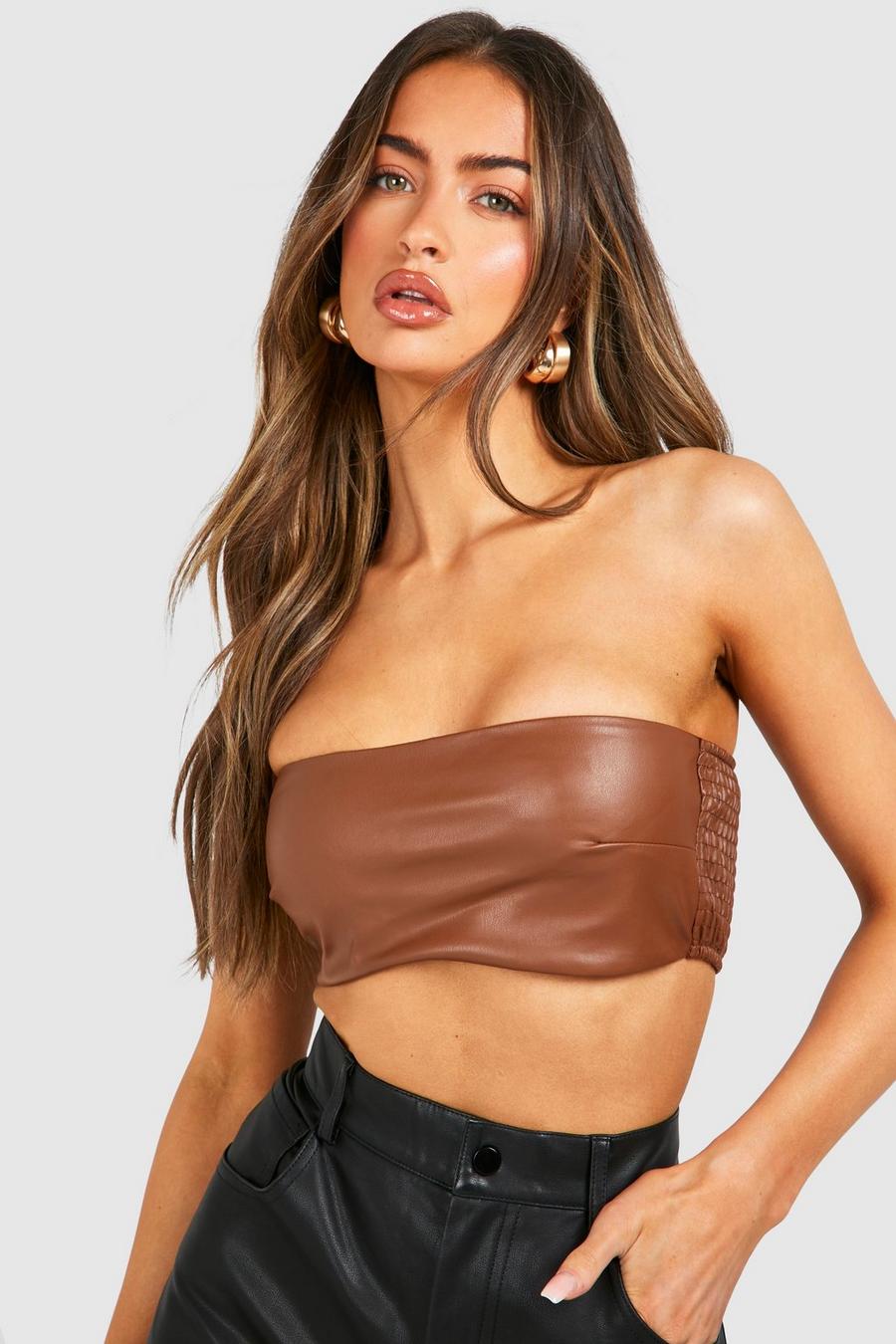 Chocolate Bandeau Top image number 1